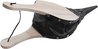 Fireplace Bellows, 19in Large Wood Air Blower Cast Nozzle for Outdoor Camping BBQ Grill Manual Operation Bellow Pump Pit Barbeque Fire Tools