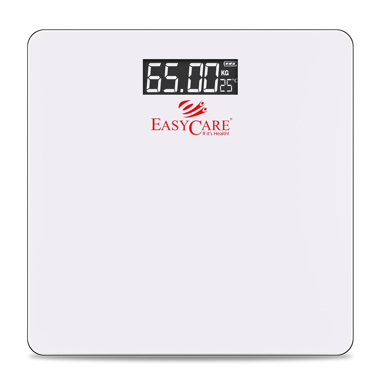 EASYCARE EC3318 B Digital Weighing Scale for Body Weight | Glass Body | 180 kg Capacity | 100 g Graduation | Auto-Off |Large LCD | kg/lb/st | White-image-6