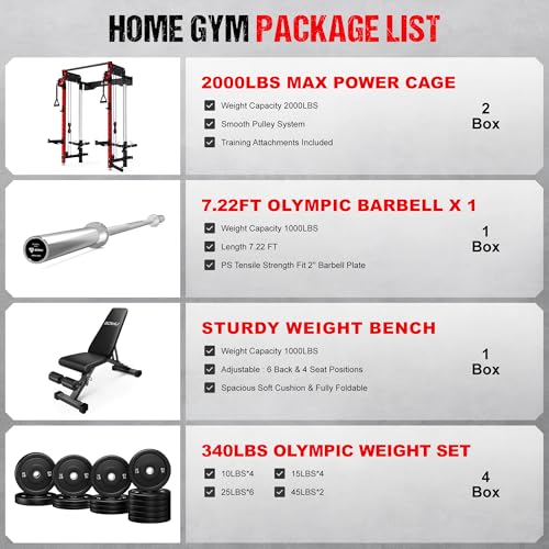 Image of WM3-V4 Folding Squat Rack, Wall Mounted Power Rack with Dual Independent Pulley System, Functional Trainer with 5 Adjustable Function Modes for Space Saving