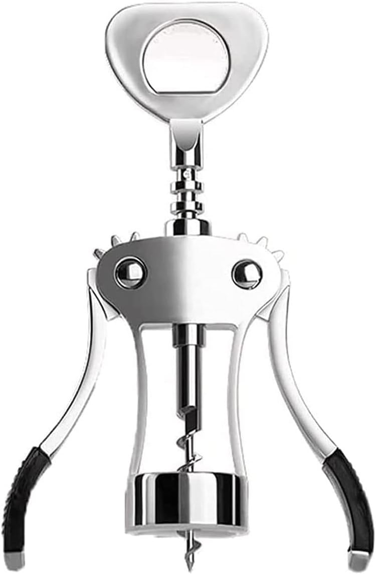 Wine Bottle Opener Corkscrew Set Wing Cork Screw Grip Multifunctional Wine Beer Bottle Opener Wine Corkscrew for All Cork Stoppered and Beer Cap Bottles