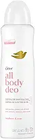 Dove All Body, Desodorante Corporal Aerossol, Para o Corpo Todo, Framboesa e Rosa 150ml