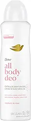Dove All Body, Desodorante Corporal Aerossol, Para o Corpo Todo, Framboesa e Rosa 150ml