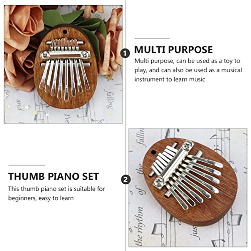 BIENKA 2 Ensembles/9 pièces 8 Touches Doigt Piano Mini Kalimba Doigt Piano 8 Touches Mini Piano - Les Beatles, Paul McCartney, John Lennon, RIngo Starr, George Harrison BIENKA 2 Ensembles/9 pièces 8 Touches Doigt Piano Mini Kalimba Doigt Piano 8 Touches Mini Piano – Image 3