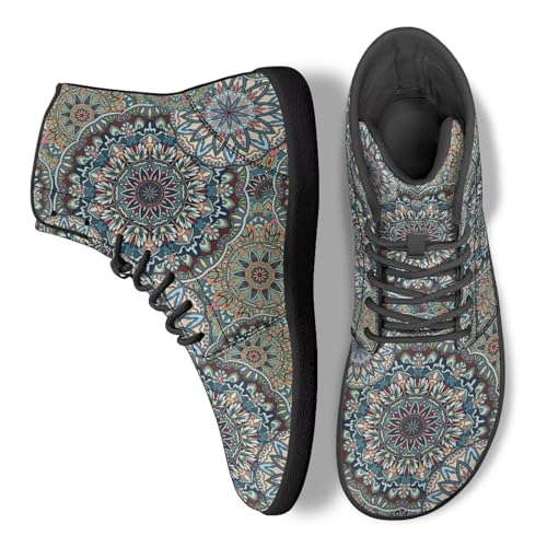 Image of Binienty Zero Drop Sole Barefoot Men's Women's PU Leather Flat Minimalist Barefoot Sneakers Athletic Shoes Waterproof