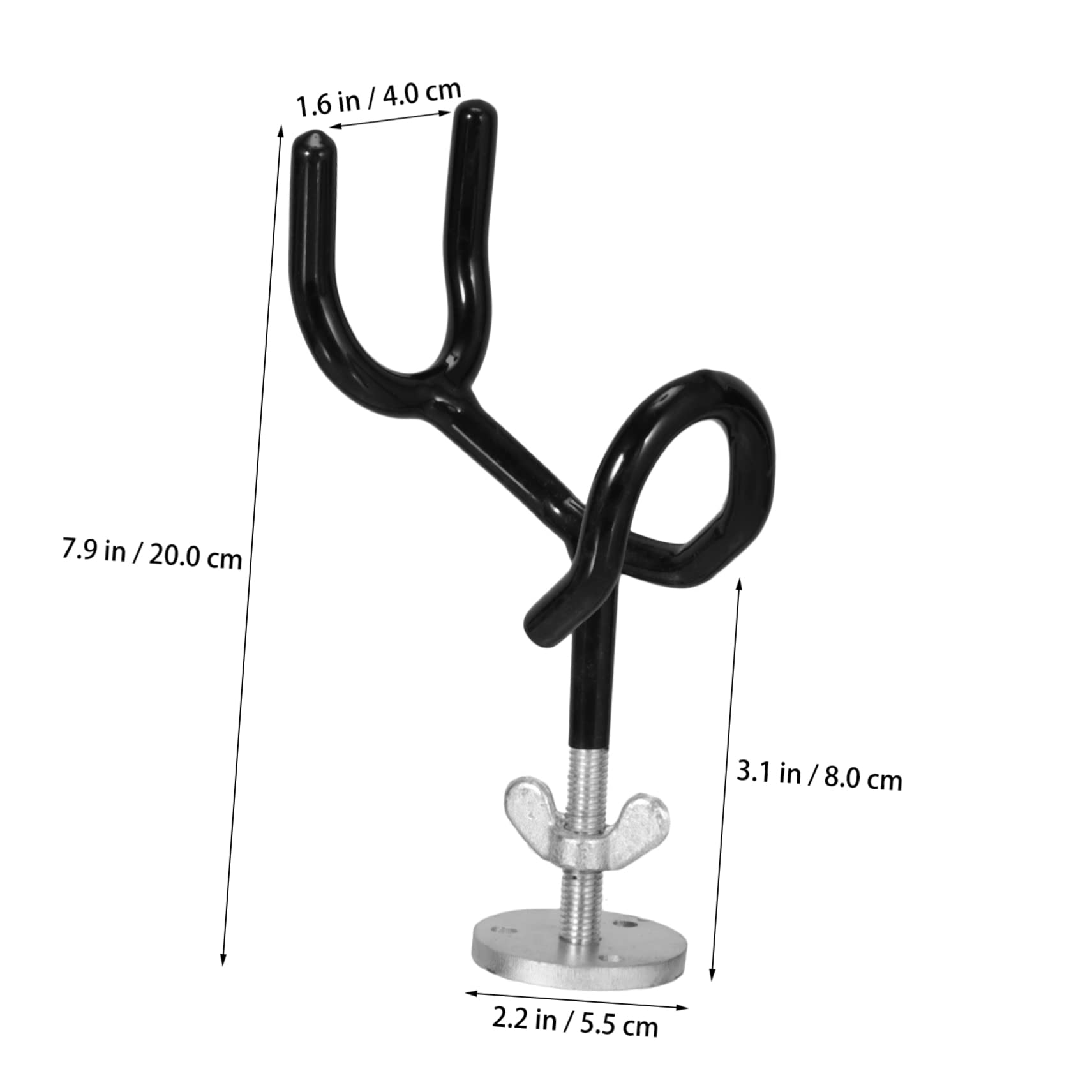 BESPORTBLE 2pièces Support De Canne Base De Montage pour Dérive Et Au Crapet Acier Inoxydable Lot