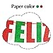 Red and Green Glitter Feliz Navidad Banner, Spanish Merry Christmas Bunting, Indoor Christmas Decorations for Home Office Party