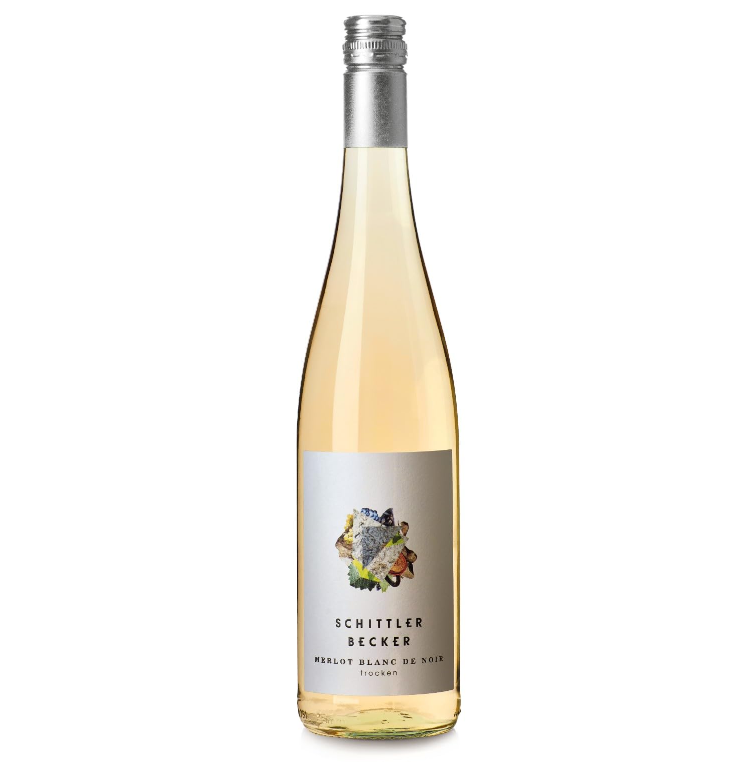 Schittler-Becker Merlot Blanc de Noir Roséwein trocken vegan Deutschland inkl. FeinWert E-Book (12 x 0,75 l)
