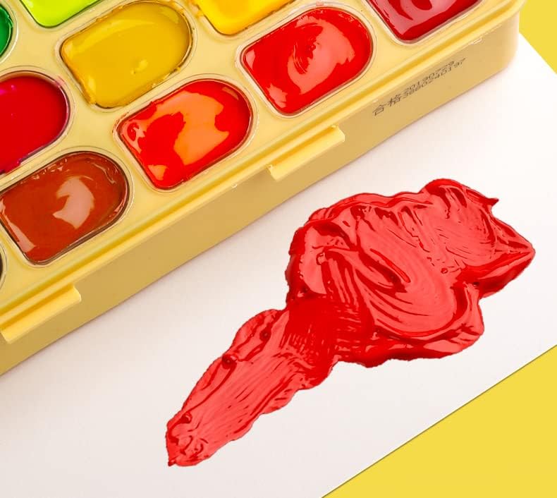 Miniatura 2 de Juego de pinturas Gouache, 18 colores x 1.0 fl oz, juego de pintura Jelly Gouache con caja portátil, pintura no tóxica para lienzo y papel,