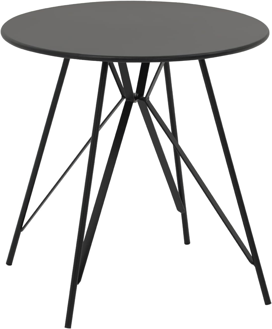 COBANA Outdoor Side Table, Patio Round Metal Coffee Snack