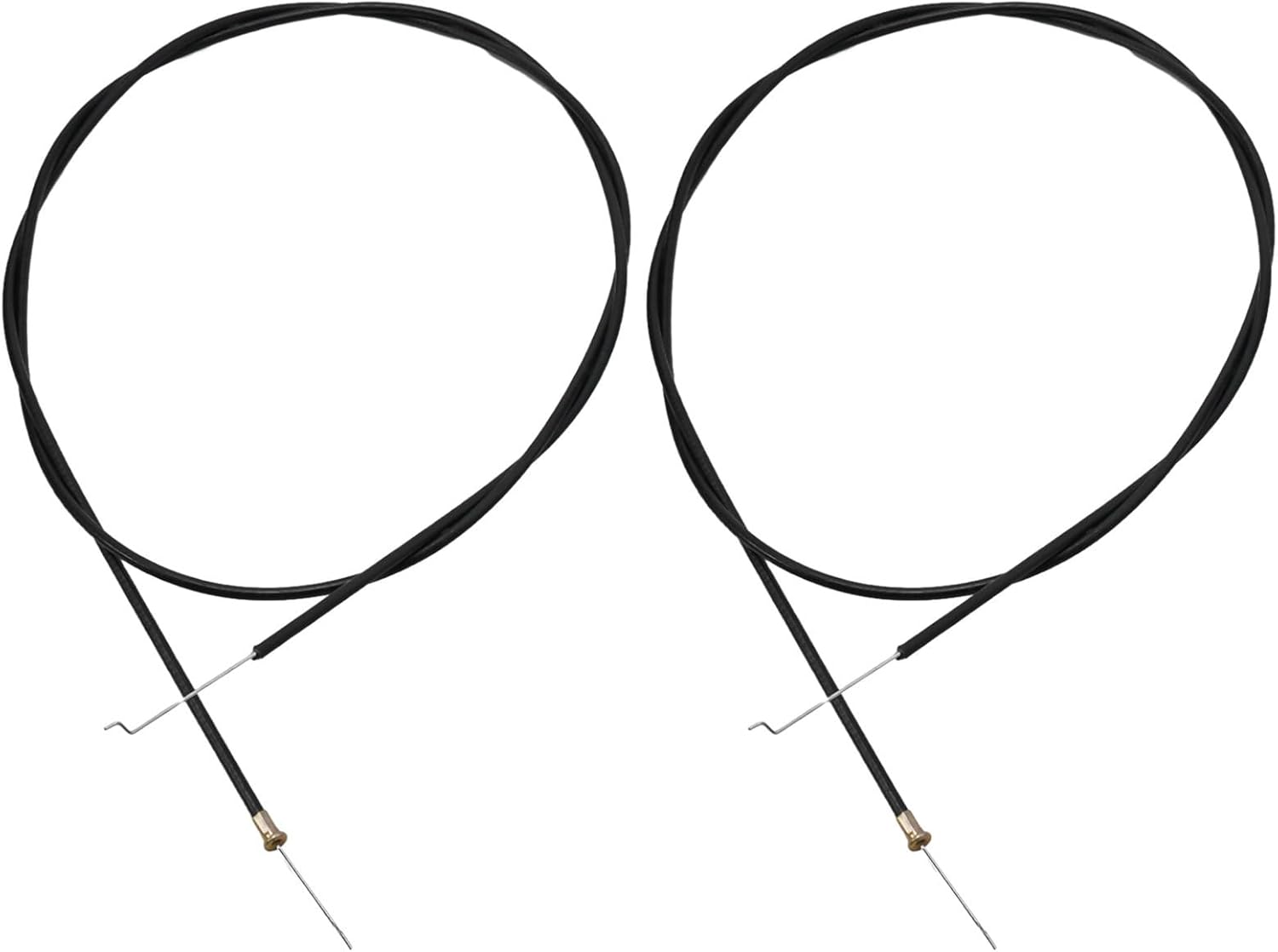 Throttle Control Cable 4 Lawn Mower, 1600mm Outer 1680mm Inner Wire, Install Replacement, Pack of 2