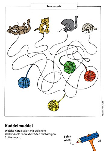 Kindergartenblock ab 4 Jahre - Verbinden, vergleichen, Fehler finden: Rätselblock ab 4 Jahre, Beschäftigung für Kinder (Übungshefte & -blöcke für Kindergarten, Vorschule, Einschulung, Band 622)