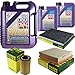 Produktbild QR-PARTS 69340195 Filter Set Inspektionspaket 7 Liter Motoröl Leichtlauf High Tech 5W-40 MANN-FILTER Innenraumfilter Luftfilter Ölfilter