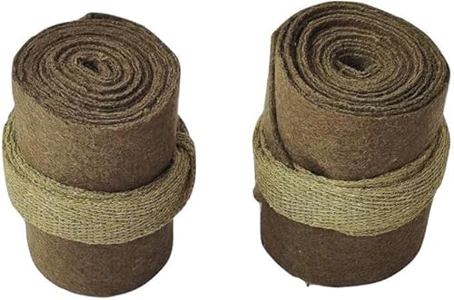 WWI US & British Army Puttees – Repro Wool Leg Wraps - RedBritish WW1 Long Puttees/British Wool Leggings Wraps / WW1 British Leg Wraps Gear (Khaki)