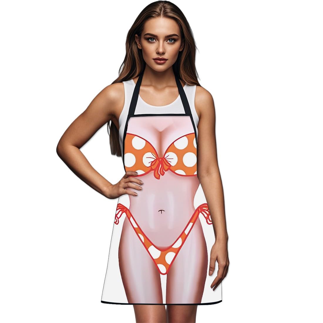 KUMSODE Delantal de cocina para mujer Sexy delantal de cocina Barbacoa Regalo de San Valentín Regalo de cumpleaños