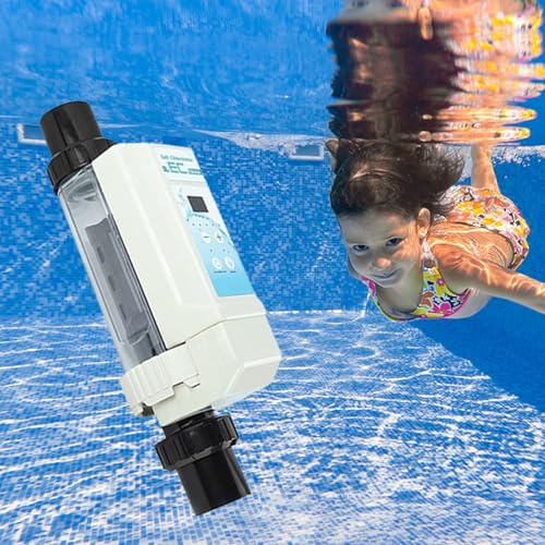 Generador De Cloro Salino, Generador De Cloro Para Piscinas De Agua Salada,Clorador Salino Por ElectróLisis, Sistem De Agua Salada Para Piscinas,Clorador Salino Autolimpiable Para Piscinas,8g/hr