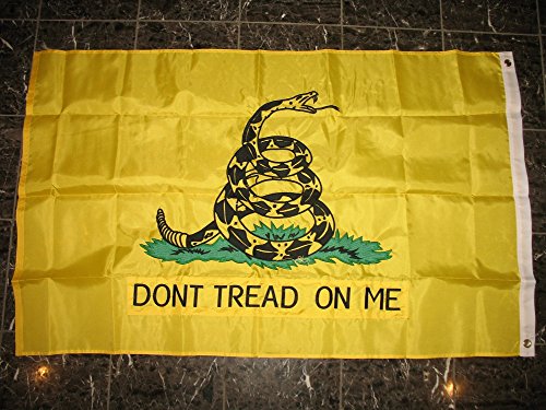 3X5 Gadsden Don't Tread On Me Culpeper Tea Party Embroidered Sewn Doublesided Nylon Flag3'X5' Banner With Grommets #TOP3