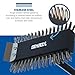 SPARTA 4029000 Stainless Steel Grill Brush, Grill Scraper With Metal Bristles, 30.5 Inches, Black