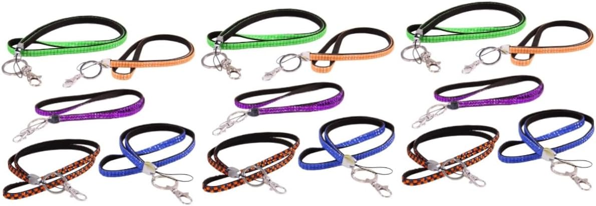 Mipcase 15pcs Shiny Drilling Phone Lanyards Crossbody Safety Straps for Smartphones Compatible Models Random for Hands Use