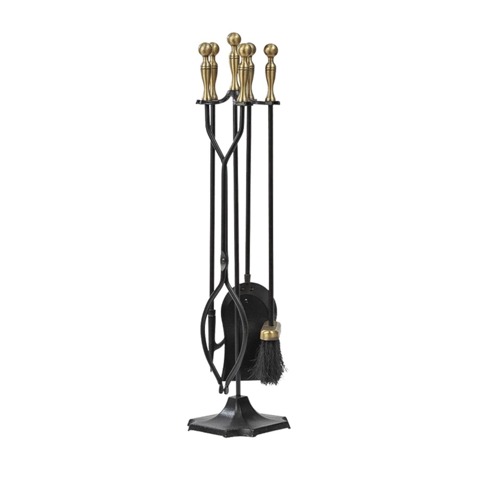 5-teiliges Set Mit Kaminzubehör For Den Innenbereich,Kaminschürhaken-Set