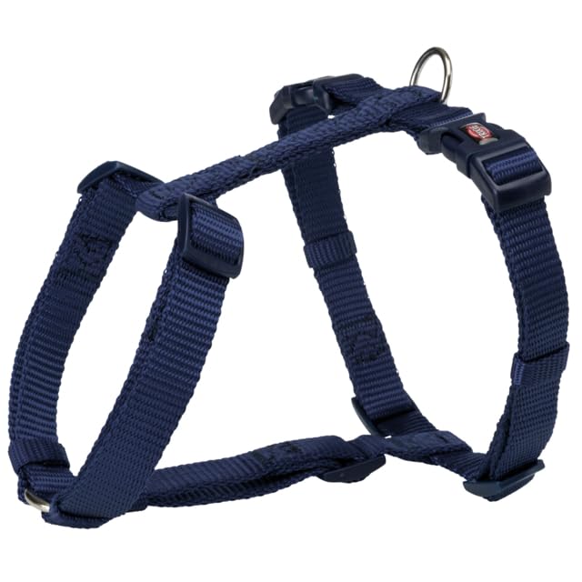 Trixie: - Premium Dog H-Harness | Made Nylon, Lightweight & Adjustable Straps | Two Snap Buckles on The Belly Strap to Easily Slip Around The Body – (52–75 cm/20 mm, M–L), Indigo-image-13