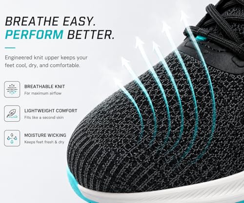 Image of Kraasa Men's Running Shoes | Breathable Mesh Upper | Lightweight Phylon Sole | Cushioned EVA Insole | Comfortable Sports & Casual Sneakers for Gym, Walking & Daily Use