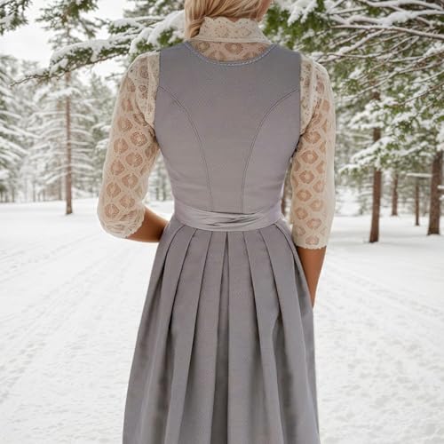 Robe bavaroise élégante et moderne avec tablier de qualité pour femme