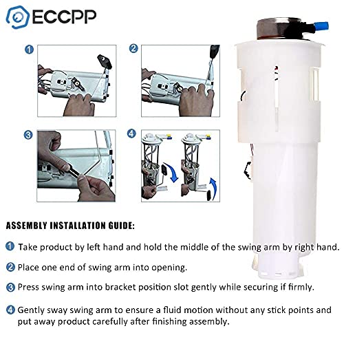 Fuel Pump, Module Assembly Fit For Dodge Dakota 1997 1998 1999 2000 2001 2002 2003 L4 2.5L V6 3.9L V8 4.7L 5.2L 5.9L W/Sending Unit E7116M #TOP4