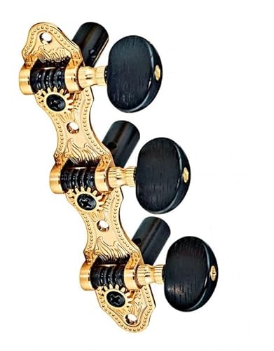 Ortega Guitars Classic Stimmmechaniken Set - gold/schwarz Deluxe (OTMDLX-GOBK)