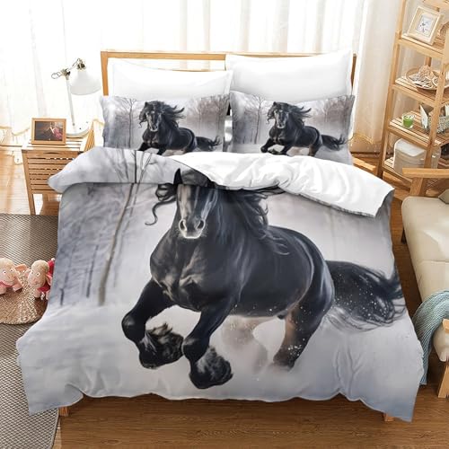 Housse de couette 3D haut de gamme en microfibre hypoallergénique