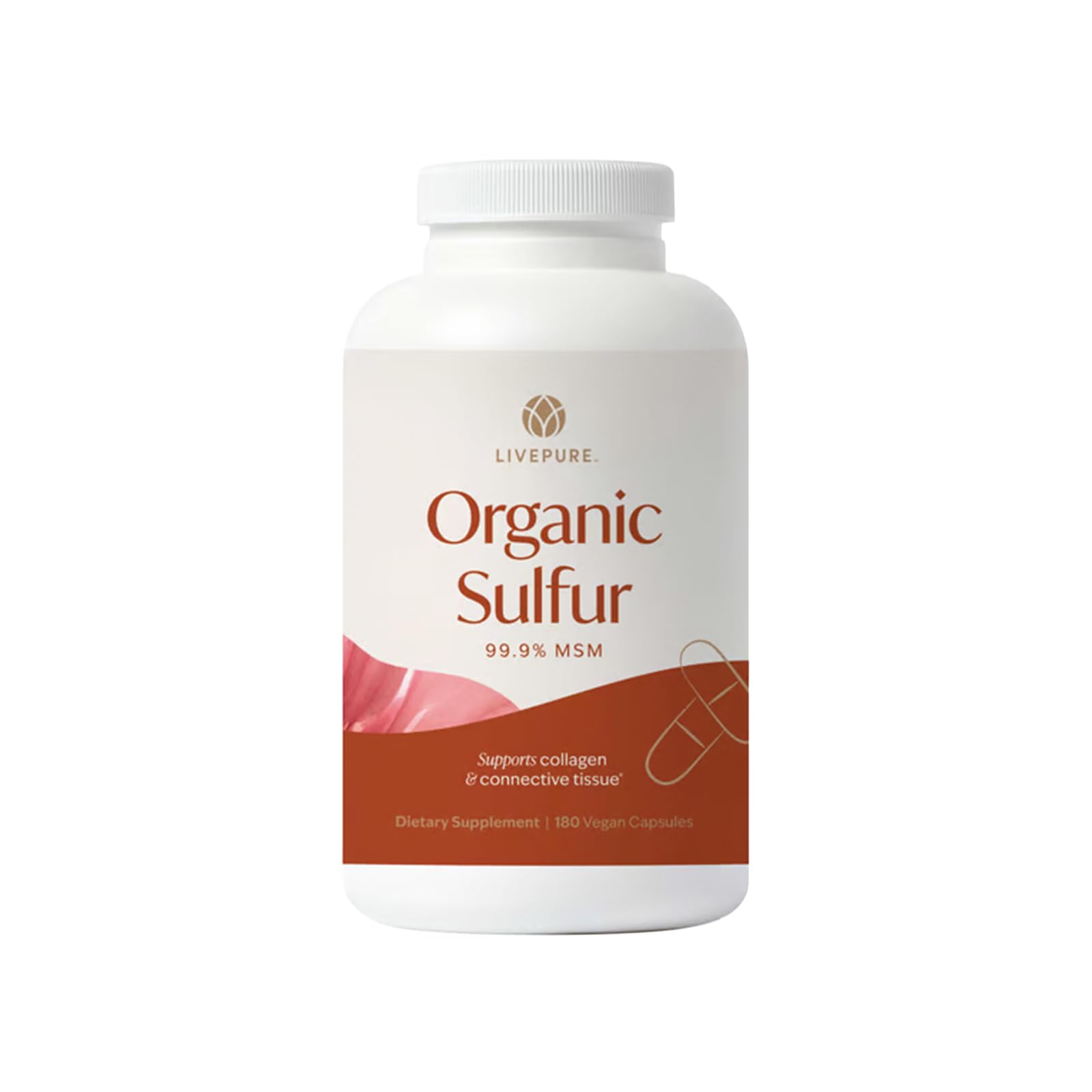 Amazon.com: PURE Organic Sulfur Capsules, 180 Count | 99.9% MSM