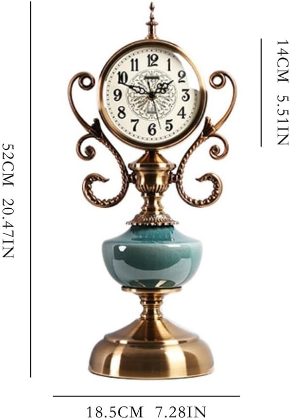 Desk Clock Light Luxury Clock Table Clock Pendulum Retro Home Living Room Study Desk Clock Creative Modern Desk Clock Seat Clock