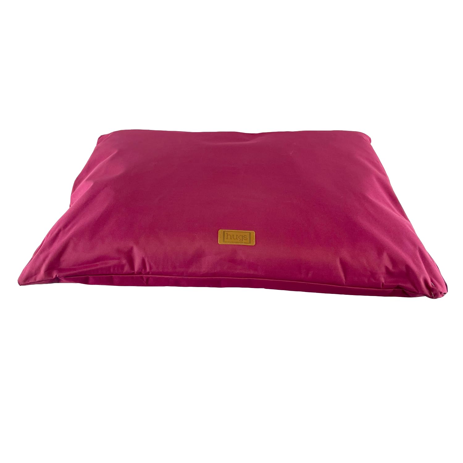 Happy Pet Waterproof Pet Mattress in Burgundy Non Slip Soft Plush Cosy Dog Sleeping Pad Indoor Machine Washable Cushioned for All Breeds - 90x66x5cm