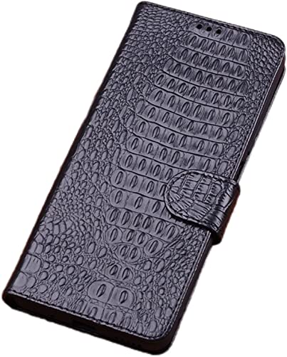 Étui à rabat magnétique iPhone 14 coque antichoc en TPU et cuir véritable véritable