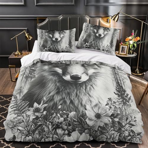 Housse de couette renard anti-transpiration microfibre douce - 4