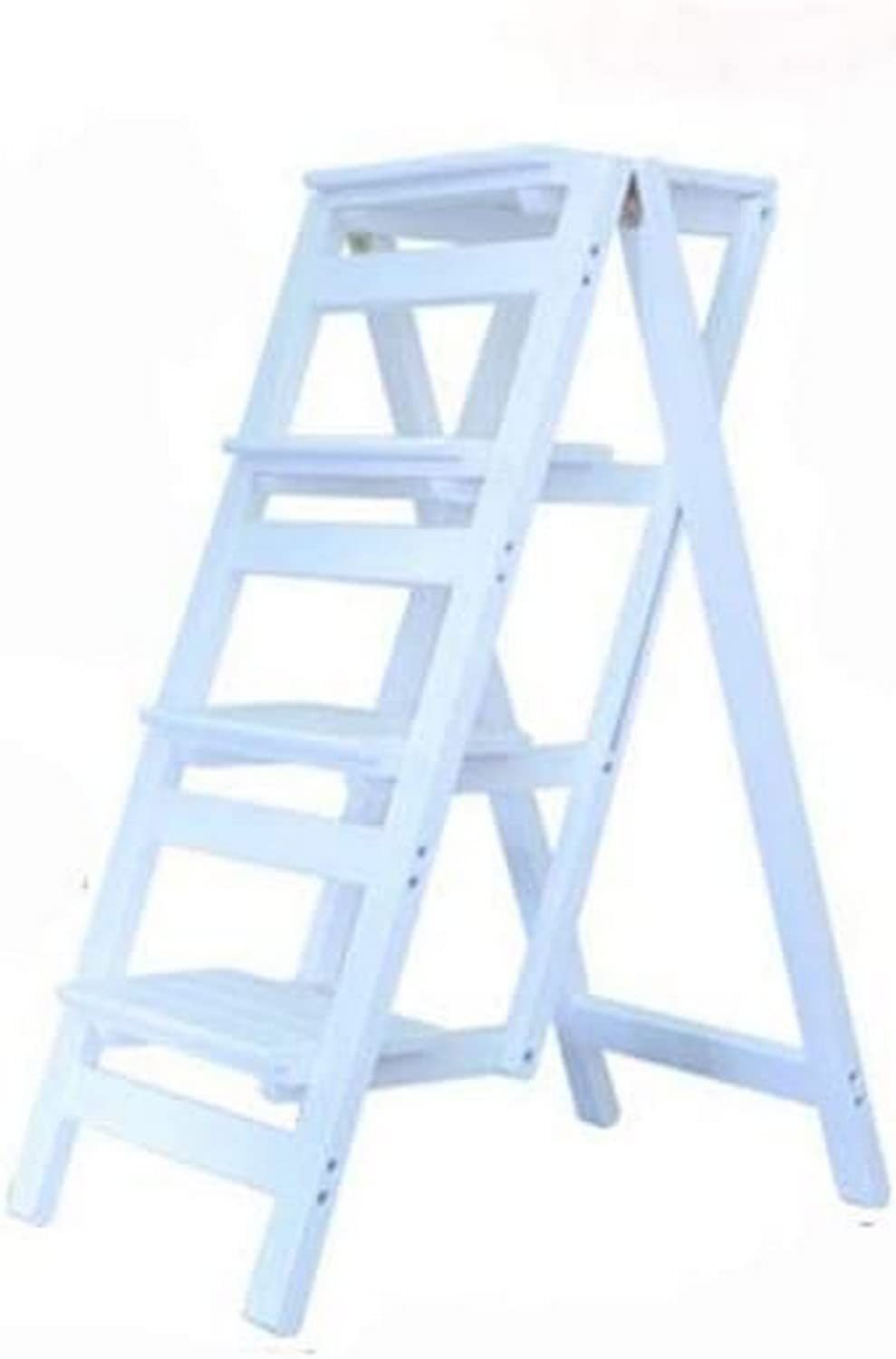 Buy Step Stool Stepladder Stool Indoor Solid Wood Ladder, Folding Step Stool Onesided Safe