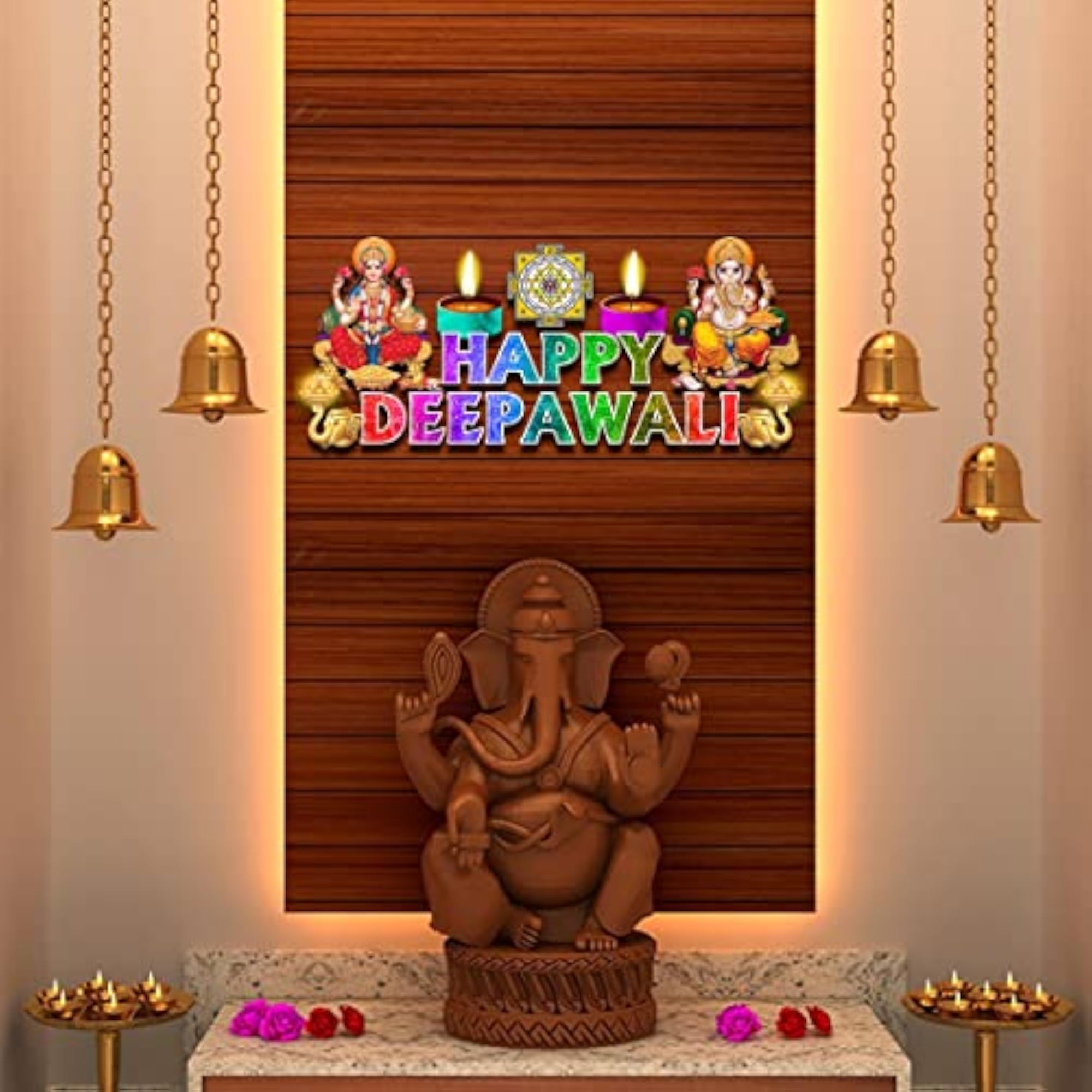 Happy Diwali Wall Sticker, Festive Decor