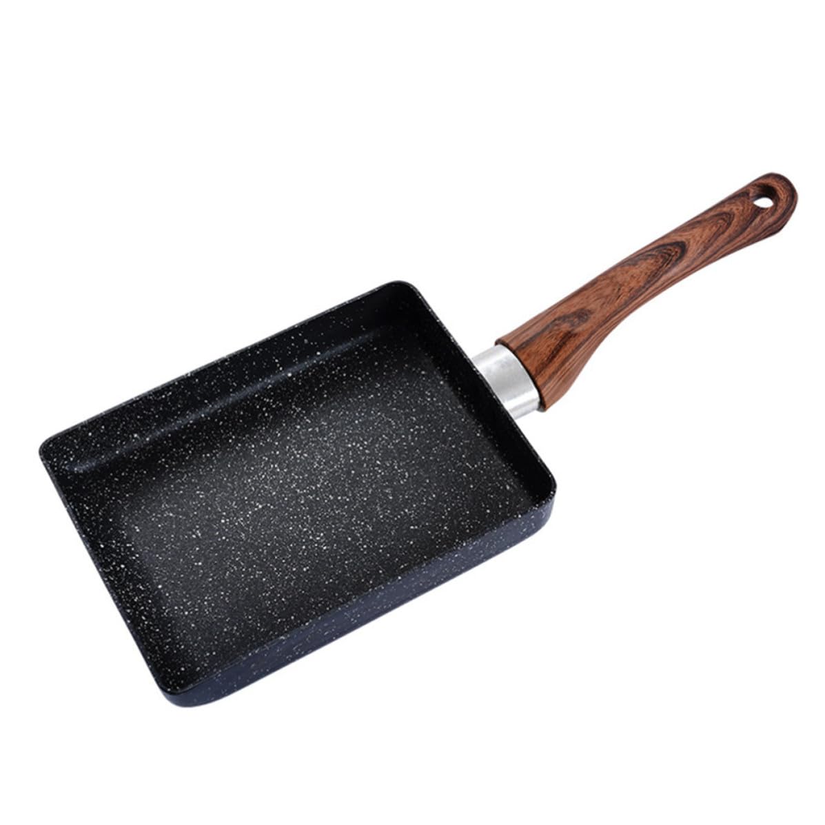 Poêle à Tamagoyaki japonaise noire en aluminium antiadhésif petite taille
