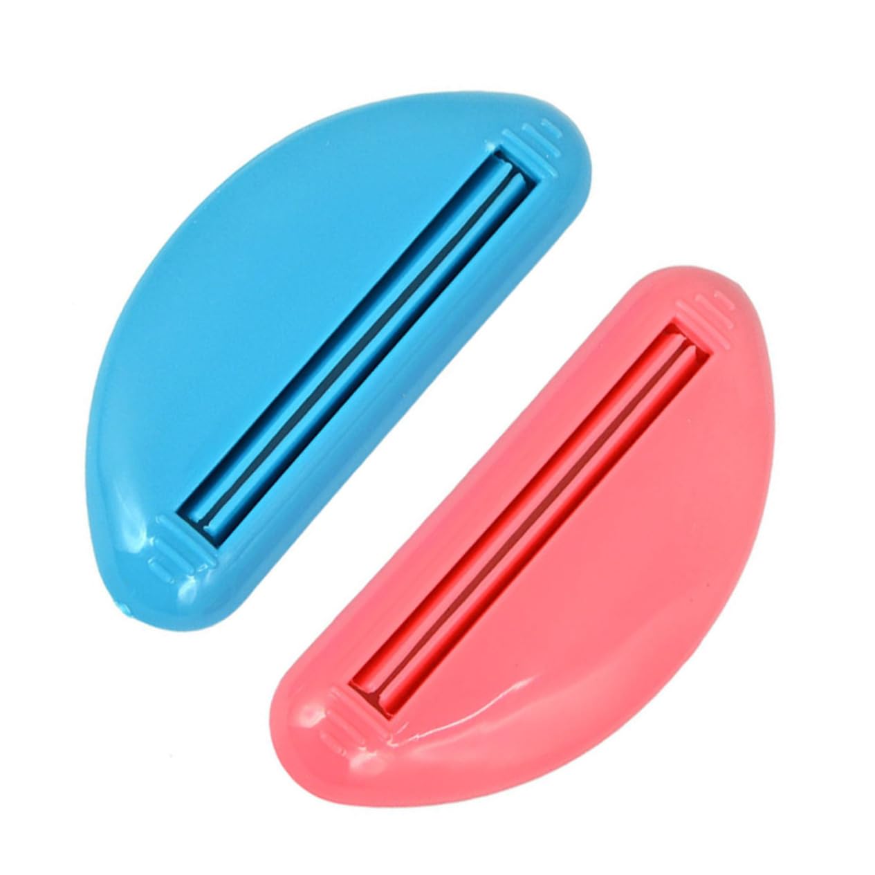 FOYTOKI 6 Pcs Toothpaste Squeezer Kit Manual Toothpaste Extruder Toothpaste Rolling Cream Tube Squeezer Red and Blue Toothpaste Squeezer Yogurt Strainer Money-Saving Bathroom Accessory