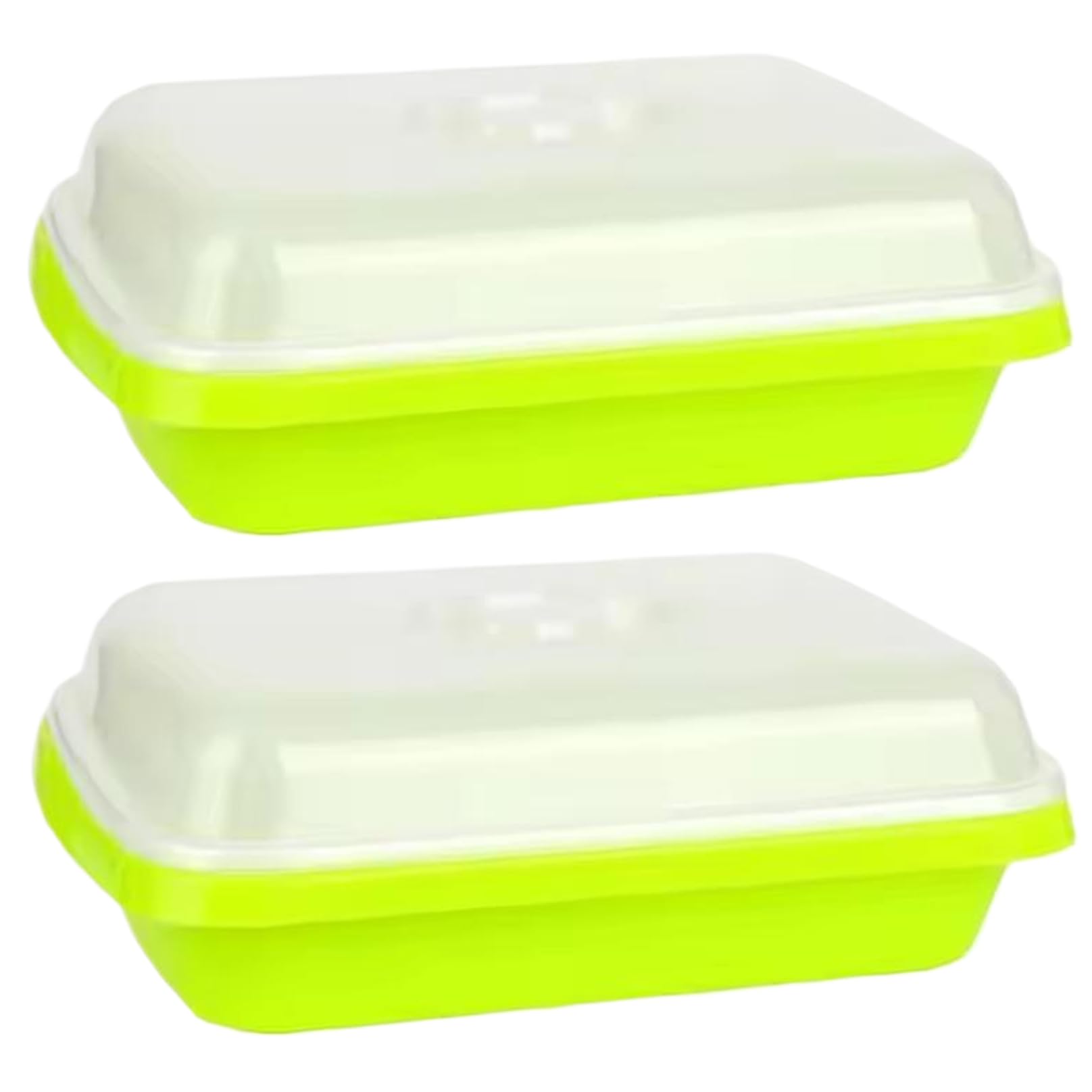 Faroby Microgreens Growing Kit 2PCS 13x10 Inch Seed Sprouting Tray with Lids Plastic