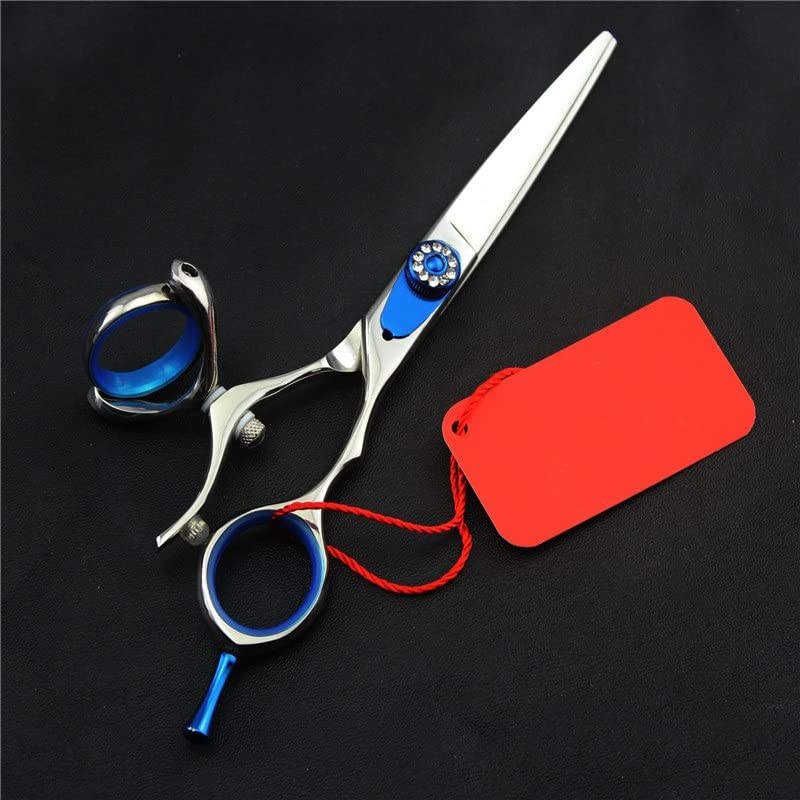 Swivel Thumb Hair Cutting Shears, 6 inch Japanese 440c Steel Right Handed Hair Scissor 360 Degree Rotation Cutting Shears Flying Shears for Barber
