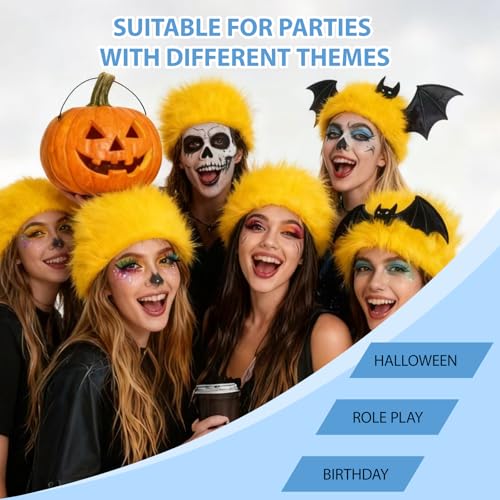 Image of Yellow Wigs for Women Funny Silly Wig for Halloween Costume Cosplay and Party