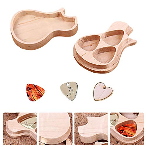 Artibetter Houten Gitaar Pakken Gepersonaliseerde Gitaar Hout Picks Box Handgemaakte Houten Gitaar Kookpot Cadeau Voor… - Image 7