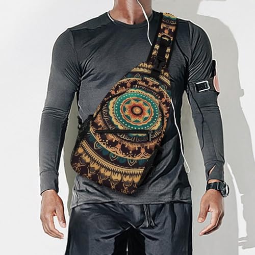 Mochila tipo sling Mandala para senderismo y uso casual miniatura 7