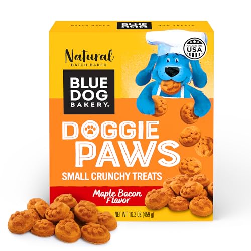 Blue Dog Bakery Natural Dog Treats, Doggie Paws, Maple Bacon Flavor, 16.2oz (1 Count)