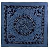 Bandana symbole Om/Aum Sacred OM AUM Bandana foulard chakra hindou bouddhiste 61 x 61 cm - Bleu - taille unique