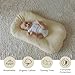 Aila + Aiden Baby Lounger | Organic Cotton Infant Lounger | Adjustable & Portable Floor Lounger | Soft, Breathable, Washable Cover - Snuggle Collection - (Cream)