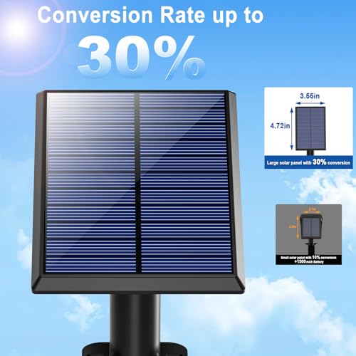 WELALO Solar Spot Lights Outdoor Waterproof IP65, 10 Pack 4 Lighting Modes Solar Powered Landscape Spotlights with Auto On/Off, Solar Garden Christmas Yard Pathway Wall Lights for Outside, Cool White by WELALO - Image 5