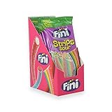 Strips Sour Rainbow Zero Gluten Fini – Gominolas Ácidas Multicolor, Sin Gluten, Caja con 12 Bolsitas de 75 g, Snack Divertido y Dulce para Niños y Adultos, Ideal para Fiestas, Vending y Eventos