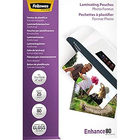 Pochettes Fellowes 10 x 15mm 80 microns Cover
