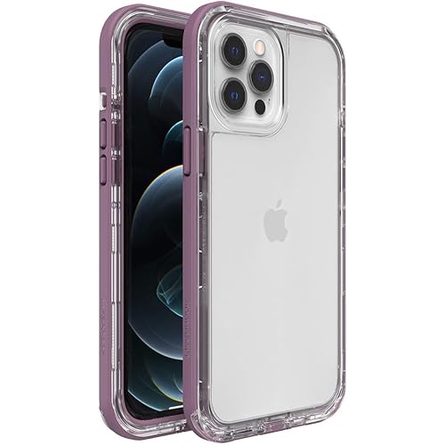 LifeProof 77-65476 for Apple iPhone 12 Pro Max, Slim DropProof, DustProof and Snowproof Case, Next Series, Clear/Purple